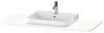 Duravit Happy D.2 Plus Konsole Wei&szlig; Supermatt 1300x550x16 mm - HP031KM8484