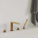 Steinberg Serie 160 Wannen-Standarmatur verl&auml;ngert, Ausladung 210mmn rose...
