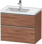 Duravit D-Neo Waschtischunterbau wandh&auml;ngend Nussbaum Matt 784x452x625 mm -