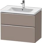 Duravit D-Neo Waschtischunterbau wandh&auml;ngend Basalt Matt 784x452x625 mm -