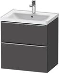 Duravit D-Neo Waschtischunterbau wandh&auml;ngend Graphit Matt 634x452x625 mm -