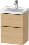 Duravit D-Neo Waschtischunterbau wandh&auml;ngend Natur Eiche Matt 484x372x625 mm -