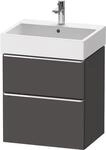Duravit D-Neo Waschtischunterbau wandh&auml;ngend Graphit Matt 584x442x625 mm -