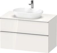 Duravit D-Neo Konsolenwaschtischunterbau wandh&auml;ngend Wei&szlig; Hochglanz...