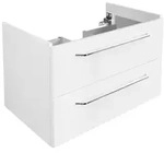 Fackelmann MILANO Waschtischunterschrank 80x49,5x48 Wei&szlig;, 2 Schub, 84203 84203