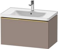 Duravit D-Neo Waschtischunterbau wandh&auml;ngend Basalt Matt 784x452x440 mm -
