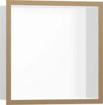 Hansgrohe XtraStoris Individual Wandnische mit Designrahmen 300x300x100mm MW/BBR,