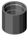 Dornbracht Luftsprudlerh&uuml;lse Ersatzteile 092301019 D. 21 x 20 mm Platin...