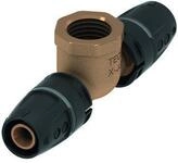 Tece logo-Push T-St&uuml;ck IG Dim.16 x Rp 1/2 " " x 16, Rotguss/Si-Bronze, 8713402