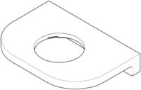 Dornbracht Halter f&uuml;r Seifenschale Ersatzteile 081796516 142 x 26 x 101 mm Chrom