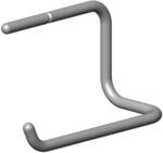 Dornbracht B&uuml;gel Ersatzteile 081870501 125 x 185 x 50 mm Platin geb&uuml;rstet