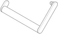 Dornbracht Halter Rollenhalter komplett Ersatzteile 90176751600 131 x 73 x 72 mm
