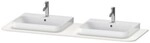 Duravit Happy D.2 Plus Konsole Nordic Wei&szlig; Seidenmatt 1600x550x16 mm - HP032HB3939