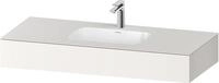 Duravit Qatego Einbauwaschtisch mit Konsole Wei&szlig; Supermatt 1200x550x170 mm -