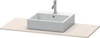 Duravit XSquare Konsole Taupe Supermatt 800x550x16 mm - XS060D08383 XS060D08383
