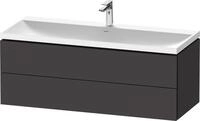 Duravit L-Cube c-shaped Set wandh&auml;ngend Graphit Supermatt 1200x480x480 mm -