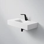 Steinberg Serie 444 Waschtisch Wandwaschtisch aus Mineo Stone, matt white, 444...