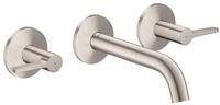 Hansgrohe 3-Loch Waschtischarmatur AXOR One Unterputz Wandm. 160mm Hebelgriff