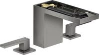 Hansgrohe 3-Loch Waschtischarmatur 110 Axor MyEdition ohne Platte, polished black