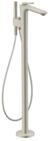 Hansgrohe Wannenmischer Bodenstehend Axor Citterio C Cubic cut edelstahl optik,
