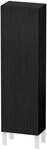 Duravit L-Cube Halbhochschrank Eiche Schwarz Matt 400x243x1320 mm - LC1168R1616