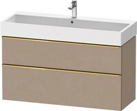 Duravit D-Neo Waschtischunterbau wandh&auml;ngend Leinen Matt 1184x442x625 mm -
