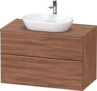 Duravit D-Neo Konsolenwaschtischunterbau wandh&auml;ngend Nussbaum Matt...