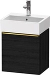 Duravit D-Neo Waschtischunterbau wandh&auml;ngend Eiche Schwarz Matt 434x322x440 mm...