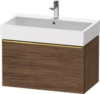 Duravit D-Neo Waschtischunterbau wandh&auml;ngend Nussbaum dunkel Matt 784x442x440...