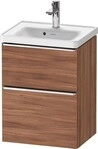 Duravit D-Neo Waschtischunterbau wandh&auml;ngend Nussbaum Matt 484x372x625 mm -