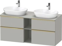 Duravit D-Neo Konsolenwaschtischunterbau wandh&auml;ngend Betongrau Matt...