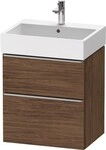 Duravit D-Neo Waschtischunterbau wandh&auml;ngend Nussbaum dunkel Matt 584x442x625...