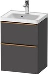 Duravit D-Neo Waschtischunterbau wandh&auml;ngend Graphit Matt 484x372x625 mm -