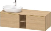 Duravit D-Neo Konsolenwaschtischunterbau wandh&auml;ngend Natur Eiche Matt...