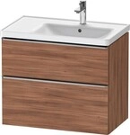 Duravit D-Neo Waschtischunterbau wandh&auml;ngend Nussbaum Matt 784x452x625 mm -