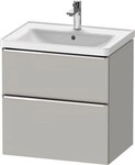 Duravit D-Neo Waschtischunterbau wandh&auml;ngend Betongrau Matt 634x452x625 mm -