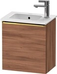 Duravit D-Neo Waschtischunterbau wandh&auml;ngend Nussbaum Matt 410x274x440 mm -