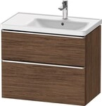 Duravit D-Neo Waschtischunterbau wandh&auml;ngend Nussbaum dunkel Matt 784x452x625...