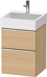 Duravit D-Neo Waschtischunterbau wandh&auml;ngend Natur Eiche Matt 484x442x625 mm -