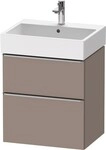 Duravit D-Neo Waschtischunterbau wandh&auml;ngend Basalt Matt 584x442x625 mm -