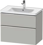 Duravit D-Neo Waschtischunterbau wandh&auml;ngend Betongrau Matt 784x452x625 mm -