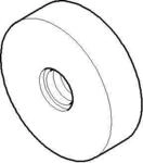 Dornbracht Rosette Ersatzteile 082797501 D. 40 x 11 mm Chrom 082797501-00