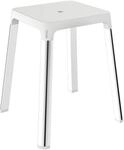 KEUCO AXESS Hocker, Aluminium/Kunststoff, B: 42,3 H: 47,6 T: 42,3 cm,...