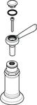 Hansgrohe Hebelgriff Axor Montreux warm/kalt chrom, 16691000 16691000