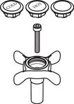 Hansgrohe Griff Axor Montreux 2-Griff Waschtischarmatur warm/kalt chrom, 16291000