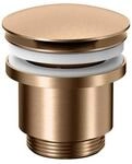 Herzbach LIVING Ablaufventil mit/ohne Staufunktion rund Copper Steel,...