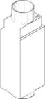 Dornbracht Spender Aufnahme Ersatzteile 081010526 30 x 38 x 117 mm Platin...