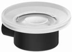 Kludi VELA R Seifenschale transparentes Glas mattschwarz, 5898539 5898539