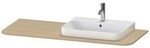 Duravit Happy D.2 Plus Konsole Mediterrane Eiche Matt 1300x550x16 mm - HP031KR7171