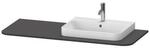 Duravit Happy D.2 Plus Konsole Graphit Supermatt 1300x550x16 mm - HP031KR8080